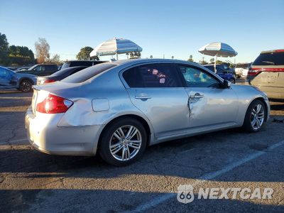Trzecie zdjęcie samochodu z tyłu: 2010 INFINITI G37 BASE VIN:JN1CV6AP8AM408188 - miniatura