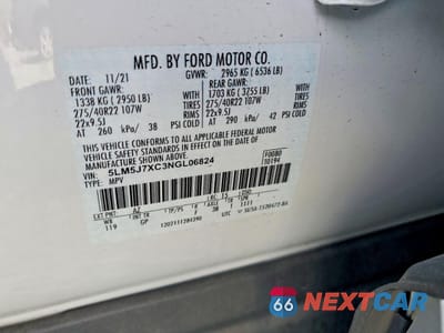 Zdjęcie 13 z 14 samochodu: 2022 LINCOLN AVIATOR RESERVE VIN:5LM5J7XC3NGL06824 - miniatura