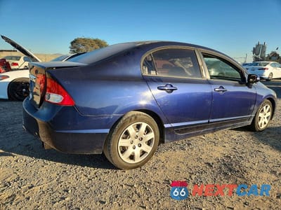 Trzecie zdjęcie samochodu z tyłu: 2009 HONDA CIVIC LX VIN:19XFA16509E034184 - miniatura