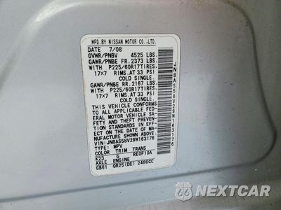 Zdjęcie 14 z 14 samochodu: 2009 NISSAN ROGUE S VIN:JN8AS58V29W163176 - miniatura