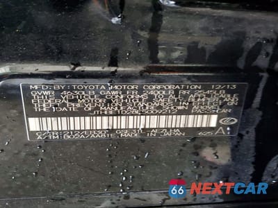 Zdjęcie 12 z 13 samochodu: 2014 LEXUS IS 350 BASE VIN:JTHBE1D28E5009212 - miniatura