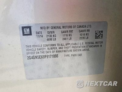 Zdjęcie 12 z 12 samochodu: 2015 BUICK REGAL PREMIUM VIN:2G4GN5EX8F9171866 - miniatura