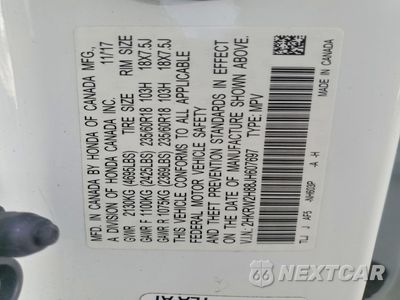 Zdjęcie 13 z 13 samochodu: 2018 HONDA CR-V EXL VIN:2HKRW2H88JH607697 - miniatura