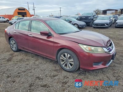Czwarte zdjęcie samochodu z boku: 2014 HONDA ACCORD LX VIN:1HGCR2F33EA198687 - miniatura