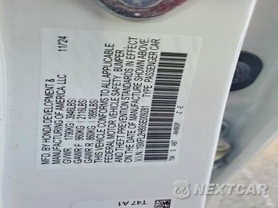 Zdjęcie 12 z 12 samochodu: 2025 HONDA CIVIC SPORT VIN:19XFL2H89SE009281 - miniatura