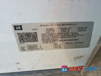 Zdjęcie 12 z 12 samochodu: 2018 GMC ACADIA SLE VIN:1GKKNKLA0JZ182200 - miniatura