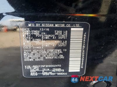 Zdjęcie 13 z 13 samochodu: 2017 NISSAN ARMADA PLATINUM VIN:JN8AY2NF9H9302470 - miniatura