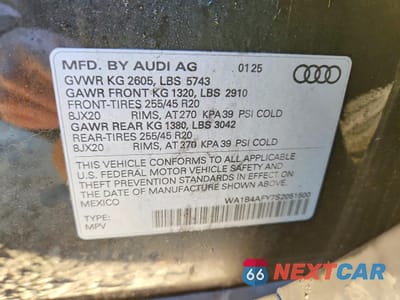 Zdjęcie 14 z 14 samochodu: 2025 AUDI SQ5 PREMIUM PLUS VIN:WA1B4AFY7S2051500 - miniatura