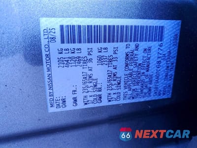 Zdjęcie 13 z 13 samochodu: 2026 NISSAN ROGUE S VIN:5N1BT3AA0TC683776 - miniatura