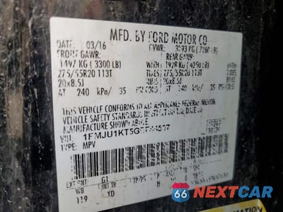 Zdjęcie 14 z 14 samochodu: 2016 FORD EXPEDITION LIMITED VIN:1FMJU1KT5GEF44587 - miniatura