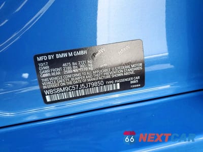 Zdjęcie 13 z 13 samochodu: 2018 BMW M3 VIN:WBS8M9C57J5J79850 - miniatura