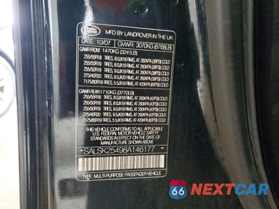 Zdjęcie 13 z 13 samochodu: 2008 LAND ROVER RANGE ROVER SPORT HSE VIN:SALSK25498A146177 - miniatura