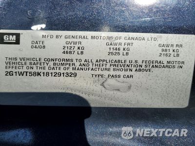 Zdjęcie 12 z 12 samochodu: 2008 CHEVROLET IMPALA LT VIN:2G1WT58K181291329 - miniatura