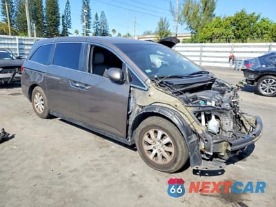 Czwarte zdjęcie samochodu z boku: 2017 HONDA ODYSSEY EXL VIN:5FNRL5H63HB011477 - miniatura