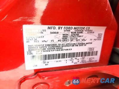 Zdjęcie 12 z 12 samochodu: 2006 FORD F250 SUPER DUTY VIN:1FTSW21P16EB74833 - miniatura