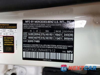 Zdjęcie 13 z 13 samochodu: 2021 MERCEDES-BENZ GLS 580 4MATIC VIN:4JGFF8GE2MA487612 - miniatura