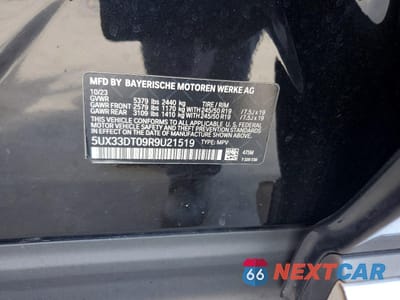 Zdjęcie 12 z 12 samochodu: 2024 BMW X4 XDRIVE30I VIN:5UX33DT09R9U21519 - miniatura