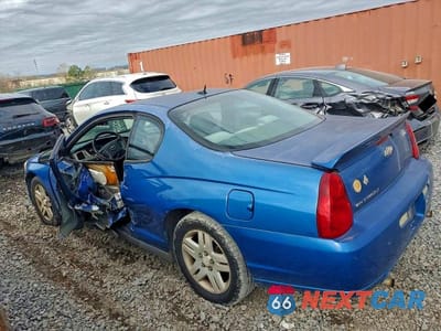 Drugie zdjęcie samochodu z przodu: 2006 CHEVROLET MONTE CARLO LT VIN:2G1WK151669216244 - miniatura