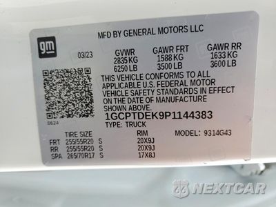 Zdjęcie 12 z 13 samochodu: 2023 CHEVROLET COLORADO Z71 VIN:1GCPTDEK9P1144383 - miniatura