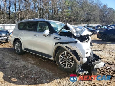Czwarte zdjęcie samochodu z boku: 2019 INFINITI QX80 LUXE VIN:JN8AZ2NF6K9686647 - miniatura