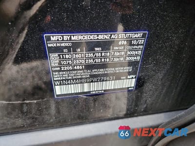 Zdjęcie 13 z 13 samochodu: 2023 MERCEDES-BENZ GLB 250 4MATIC VIN:W1N4M4HB9PW279631 - miniatura