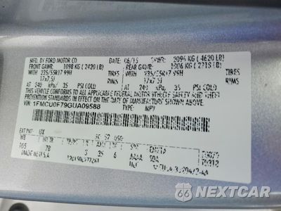 Zdjęcie 13 z 13 samochodu: 2016 FORD ESCAPE S VIN:1FMCU0F79GUA09588 - miniatura