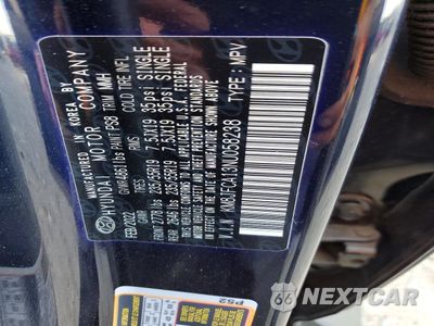 Zdjęcie 13 z 16 samochodu: 2022 HYUNDAI TUCSON SEL CONVENIENCE VIN:KM8JFCA13NU058238 - miniatura