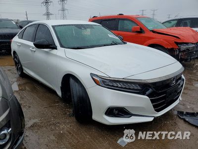 Czwarte zdjęcie samochodu z boku: 2021 HONDA ACCORD SPORT SE VIN:1HGCV1F46MA013321 - miniatura