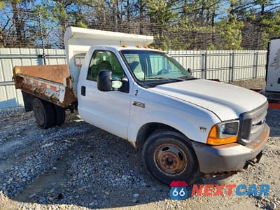Czwarte zdjęcie samochodu z boku: 2001 FORD F350 SUPER DUTY DUMP TRUCK VIN:1FDWF36L61EC01512 - miniatura