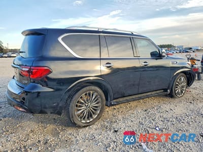 Trzecie zdjęcie samochodu z tyłu: 2019 INFINITI QX80 LUXE VIN:JN8AZ2NF1K9682778 - miniatura