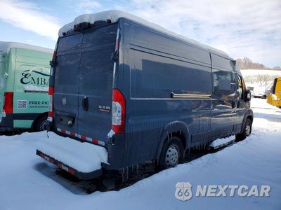 Trzecie zdjęcie samochodu z tyłu: 2020 RAM PROMASTER 3500 DELIVERY VAN VIN:3C6URVJG3LE128722 - miniatura