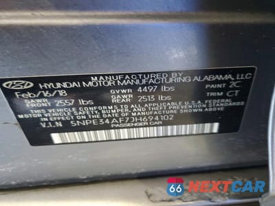 Zdjęcie 12 z 12 samochodu: 2018 HYUNDAI SONATA SPORT VIN:5NPE34AF7JH694102 - miniatura