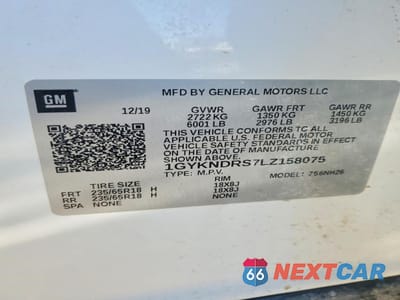 Zdjęcie 12 z 12 samochodu: 2020 CADILLAC XT5 PREMIUM LUXURY VIN:1GYKNDRS7LZ158075 - miniatura