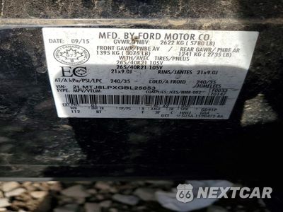 Zdjęcie 13 z 13 samochodu: 2016 LINCOLN MKX RESERVE VIN:2LMTJ8LPXGBL25653 - miniatura