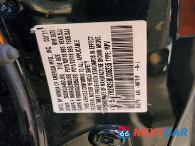 Zdjęcie 13 z 13 samochodu: 2011 HONDA ELEMENT LX VIN:5J6YH2H39BL006235 - miniatura
