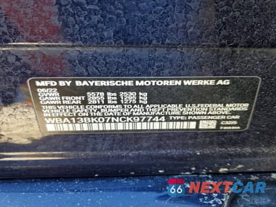 Zdjęcie 12 z 12 samochodu: 2022 BMW M550XI VIN:WBA13BK07NCK97744 - miniatura