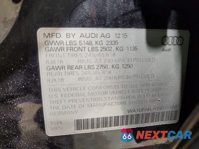 Zdjęcie 12 z 12 samochodu: 2016 AUDI A4 ALLROAD PREMIUM PLUS VIN:WA1UFAFL1GA015189 - miniatura