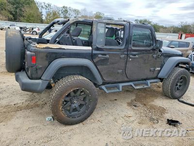 Trzecie zdjęcie samochodu z tyłu: 2018 JEEP WRANGLER UNLIMITED SPORT VIN:1C4HJXDG4JW292735 - miniatura