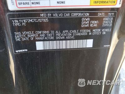 Zdjęcie 12 z 12 samochodu: 2012 VOLVO C70 T5 VIN:YV1672MC7CJ127925 - miniatura