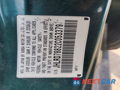 Zdjęcie 13 z 13 samochodu: 2002 HONDA CR-V EX VIN:JHLRD78822C053379 - miniatura