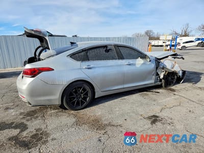 Trzecie zdjęcie samochodu z tyłu: 2017 GENESIS G80 3.8 VIN:KMHGN4JE1HU171082 - miniatura