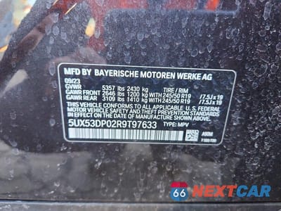 Zdjęcie 13 z 13 samochodu: 2024 BMW X3 XDRIVE30I VIN:5UX53DP02R9T97633 - miniatura
