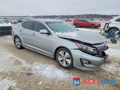 Czwarte zdjęcie samochodu z boku: 2015 KIA OPTIMA HYBRID EX VIN:KNAGN4AD3F5082761 - miniatura