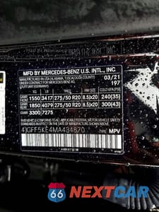 Zdjęcie 13 z 13 samochodu: 2021 MERCEDES-BENZ GLS 450 4MATIC VIN:4JGFF5KE4MA434870 - miniatura