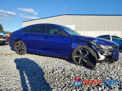 Czwarte zdjęcie samochodu z boku: 2022 HONDA ACCORD SPORT SE VIN:1HGCV1F44NA118599 - miniatura