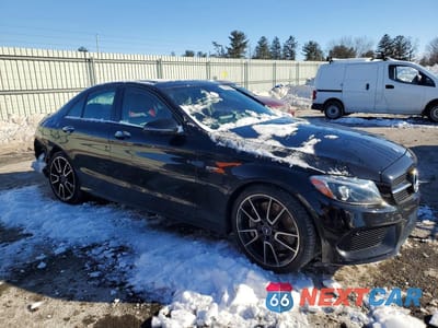 Czwarte zdjęcie samochodu z boku: 2017 MERCEDES-BENZ C 43 4MATIC AMG VIN:55SWF6EB1HU196676 - miniatura