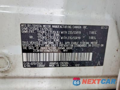 Zdjęcie 13 z 13 samochodu: 2022 TOYOTA RAV4 LIMITED VIN:2T3N1RFVXNW291958 - miniatura