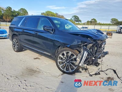 Czwarte zdjęcie samochodu z boku: 2026 CADILLAC ESCALADE ESV PLATINUM LUXURY VIN:1GYS9MKL8TR130051 - miniatura