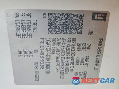 Zdjęcie 13 z 13 samochodu: 2019 CHEVROLET EXPRESS G3500 LT VIN:1GAZGPFG3K1168060 - miniatura