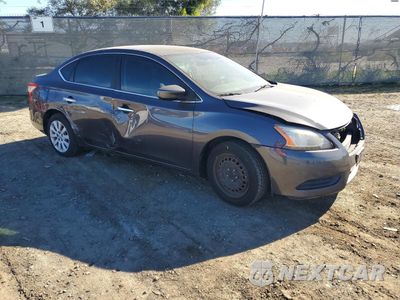 Czwarte zdjęcie samochodu z boku: 2014 NISSAN SENTRA S VIN:3N1AB7AP6EY251396 - miniatura